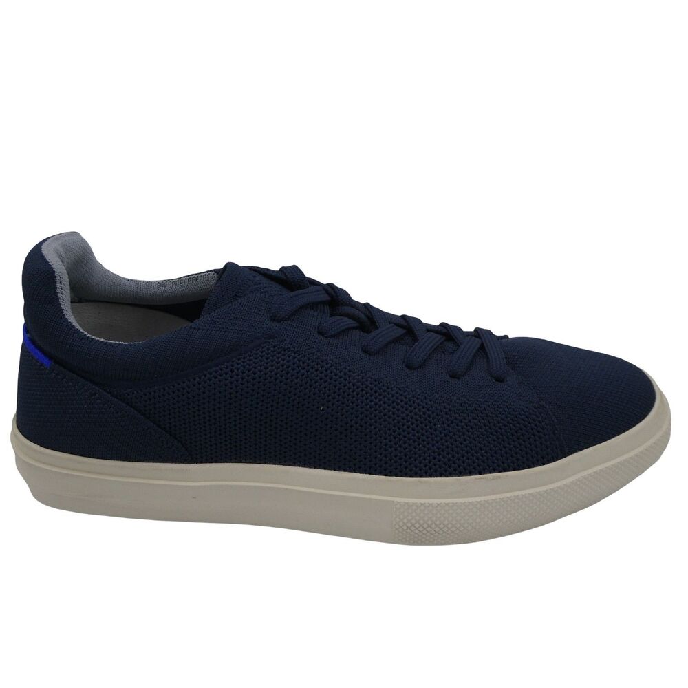 Rothy's RS02 Women's  Size US 8.5 Knit Sneakers Navy Blue Casual Lace Up Shoes